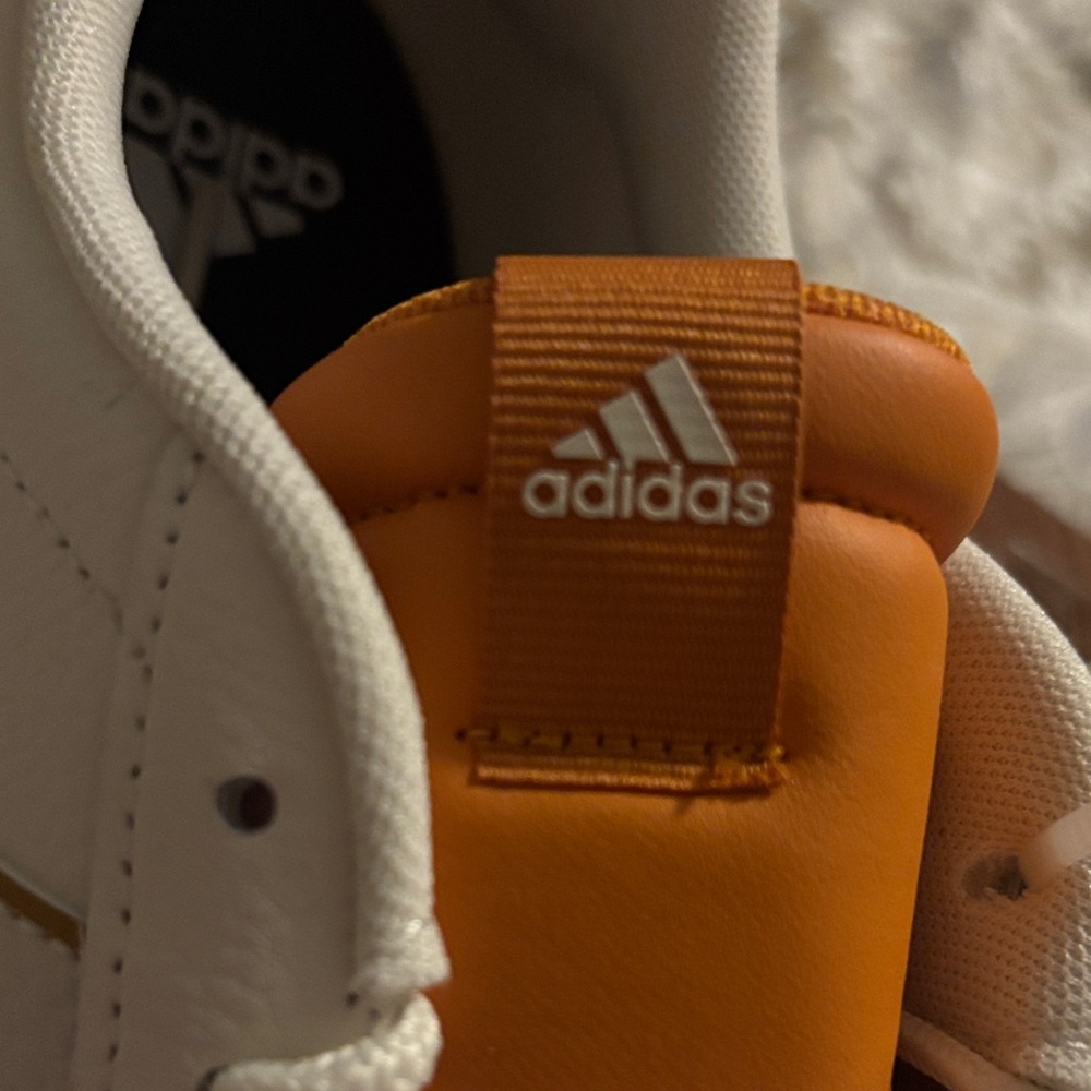 Adidas White and Orange Casual Shoes - Picture 8 of 10